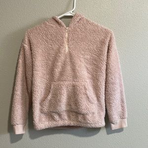 Super soft, 1/4 zip, hooded fleece